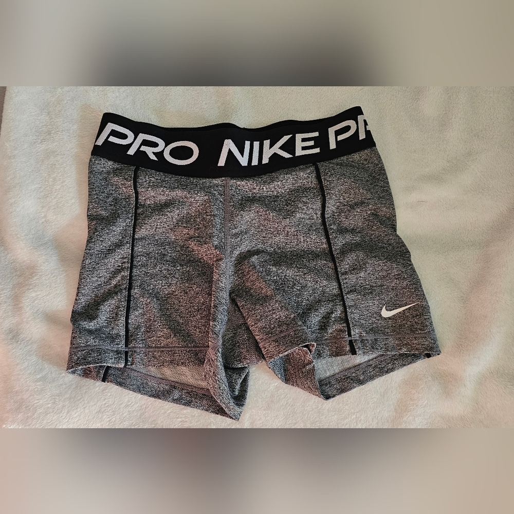 Nike Women's Athletic Black and Gray Shorts